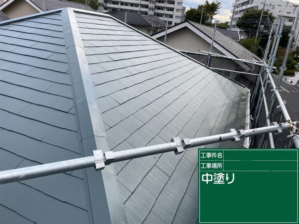 屋根塗装工事　日本ペイント　ファインパーフェクトベスト