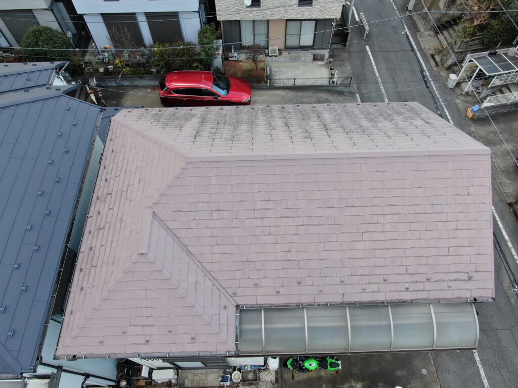 屋根重ね葺き工事　ガルバリウム鋼板　アイジー工業　スーパーガルテクト