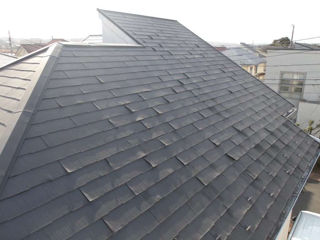 屋根重ね葺き工事　ガルバリウム鋼板　アイジー工業　スーパーガルテクト